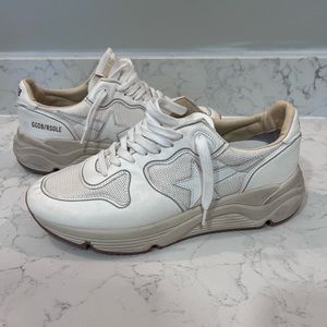 Golden Goose Women's Running Sole in mesh and white nappa size 39